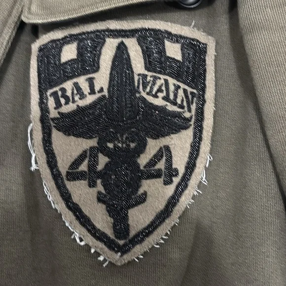 Balmain Olive Military Jacket - Picture 2 of 4